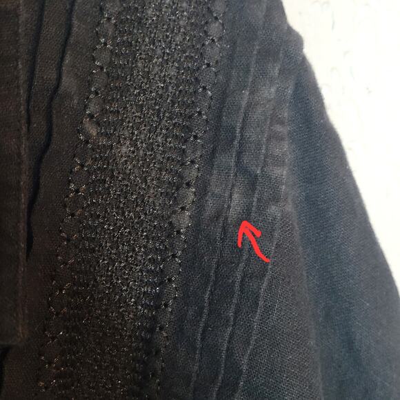 Island Passport Black Mens 3XLT Button Hawaiian Shirt Short Sleeved Linen Blend - Picture 6 of 14